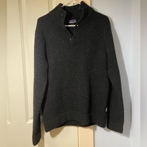 Patagonia 3 button speckled Cozy Sweater